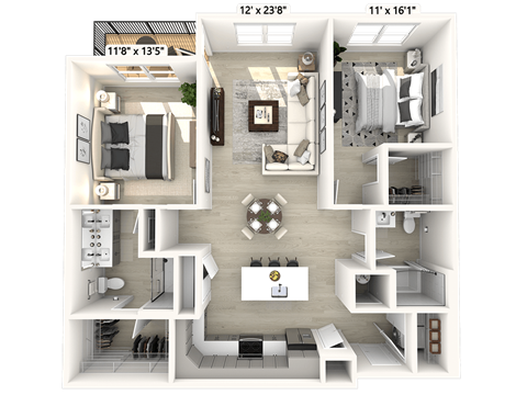 2 bed 2 bath at Luxe 360 on Centerpointe Apartments, Midlothian, VA, 23114